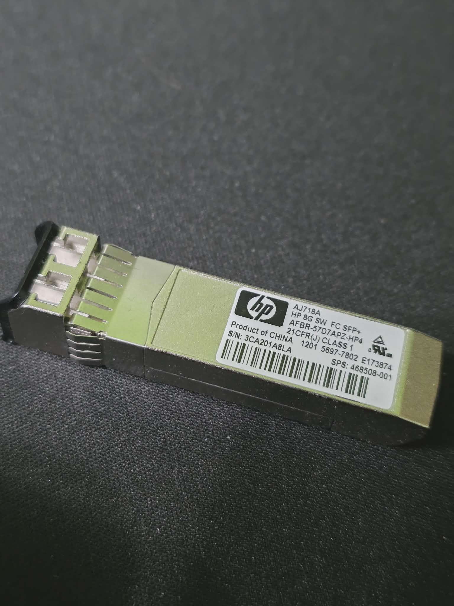 Moduł optyczny: HPE AJ718A 8G FC SW SFP+